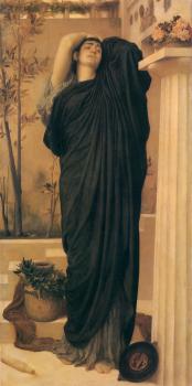 Lord Frederick Leighton : Electra at the Tomb of Agamemnon